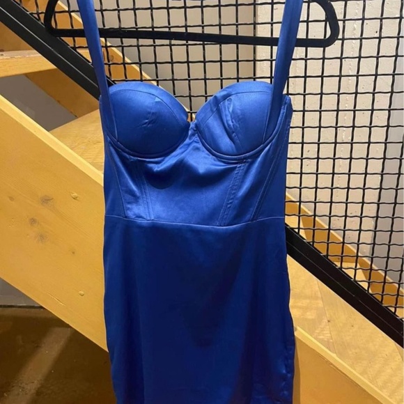 BabyBoo Ada Electric Blue Mini Dress - Picture 2 of 2